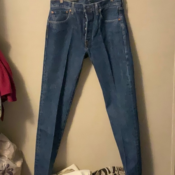Blue Slim Straight Jeans with Classic Fit - Picture 1 of 6